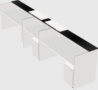 Long reception desk