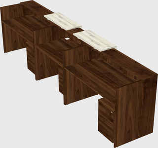 Long reception desk