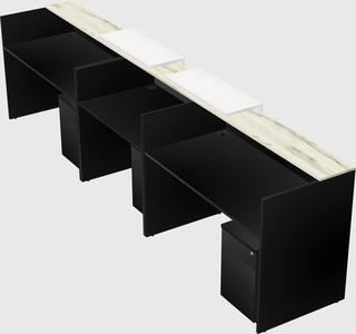 Long reception desk