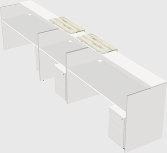 Long reception desk