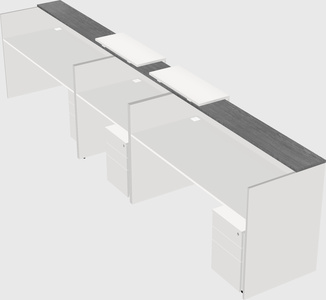 Long reception desk