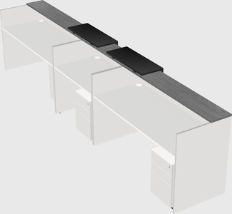 Long reception desk