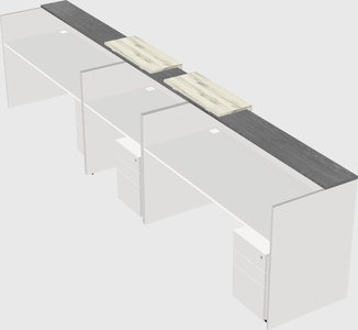 Long reception desk