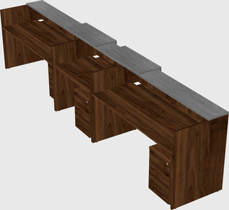 Long reception desk