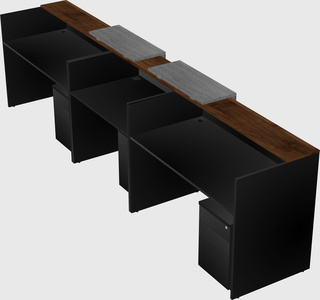 Long reception desk