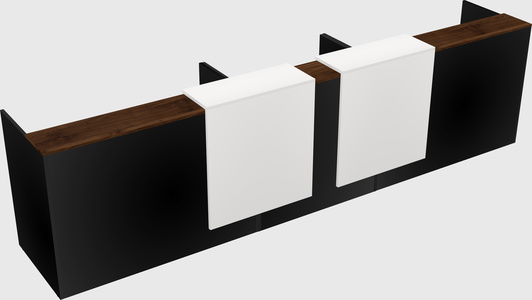 Long reception desk