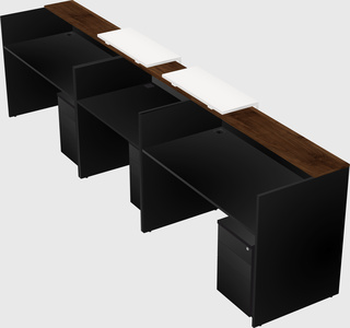 Long reception desk