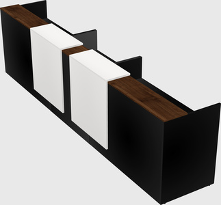 Long reception desk