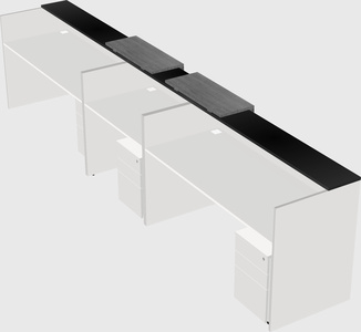 Long reception desk