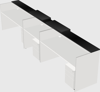 Long reception desk