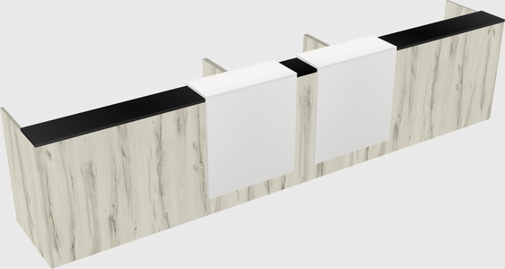 Long reception desk