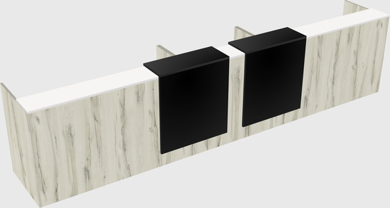 Long reception desk