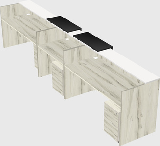 Long reception desk