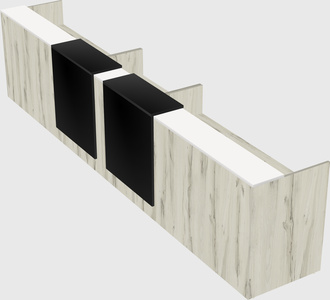 Long reception desk