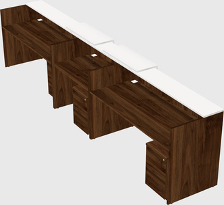 Long reception desk