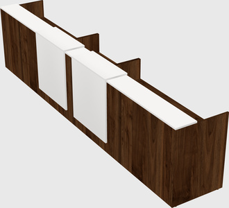 Long reception desk