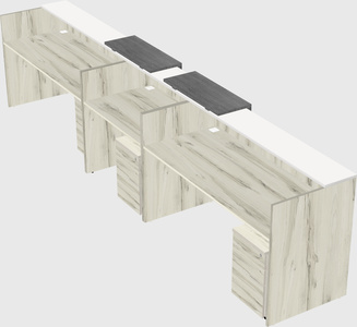 Long reception desk