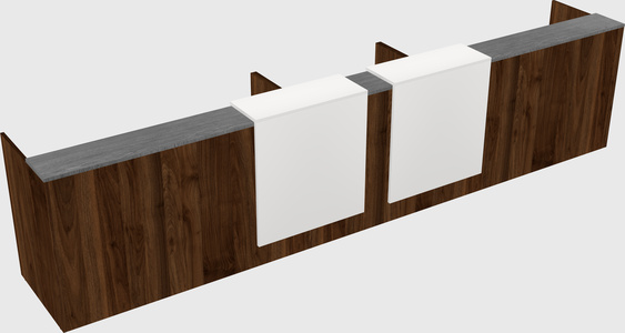 Long reception desk