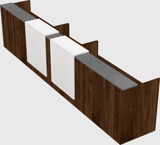 Long reception desk