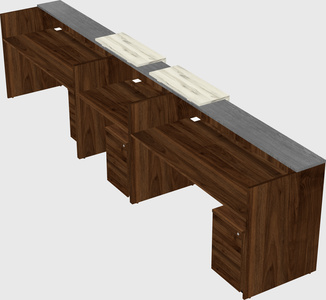 Long reception desk