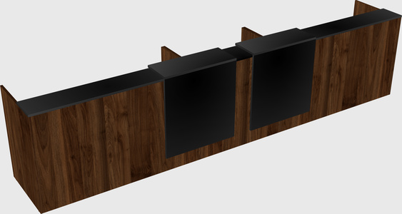 Long reception desk