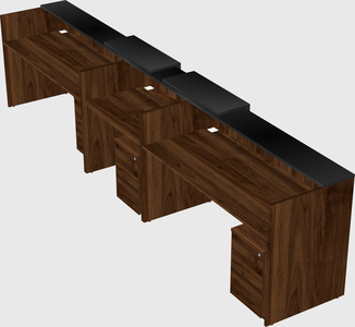 Long reception desk