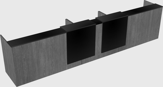 Long reception desk