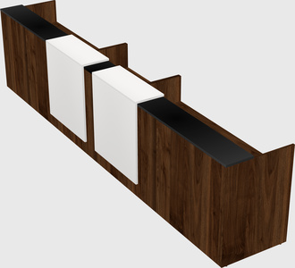 Long reception desk