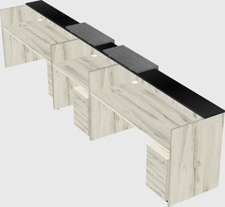 Long reception desk