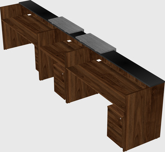 Long reception desk