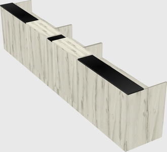Long reception desk