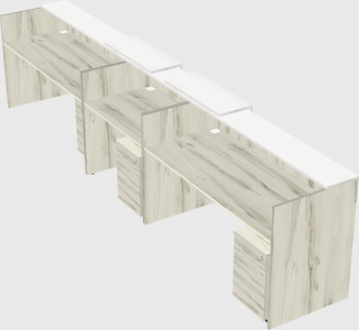 Long reception desk
