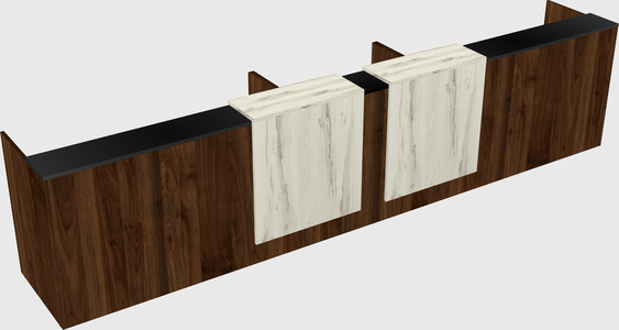 Long reception desk
