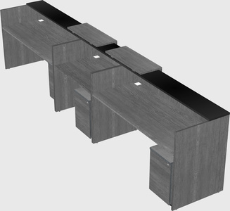 Long reception desk