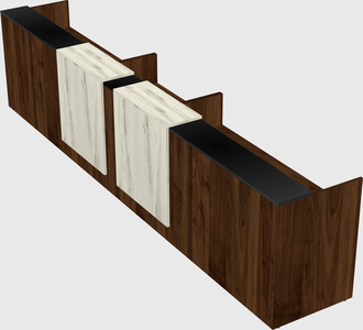 Long reception desk