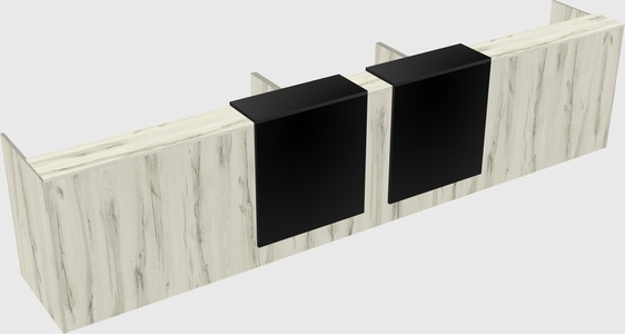 Long reception desk