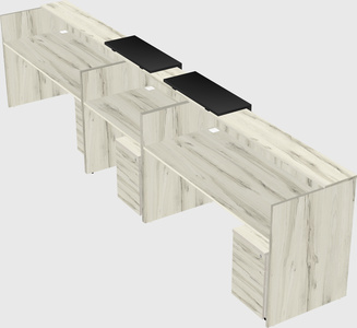 Long reception desk