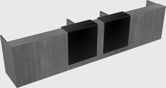 Long reception desk