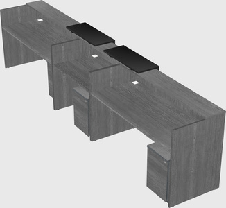 Long reception desk