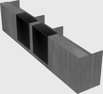 Long reception desk