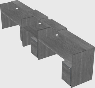 Long reception desk