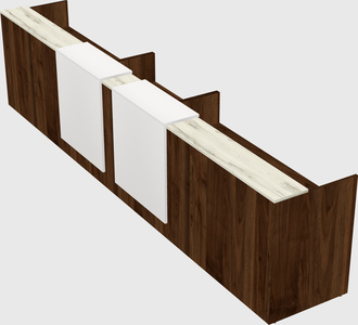 Long reception desk