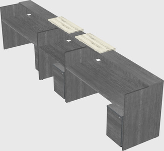 Long reception desk