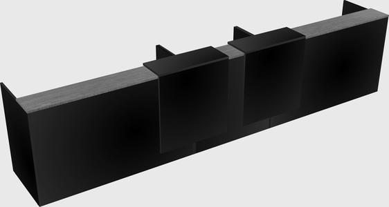 Long reception desk