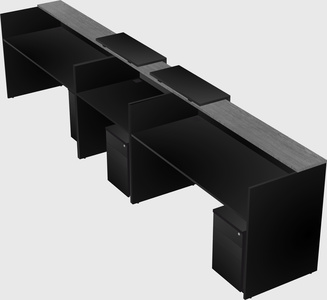 Long reception desk