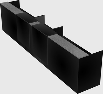 Long reception desk