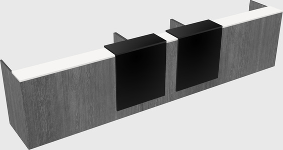 Long reception desk