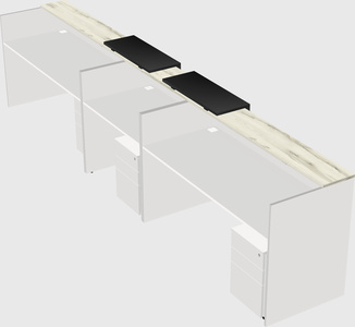 Long reception desk