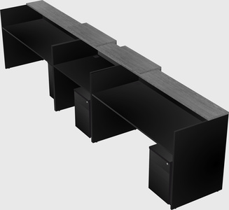 Long reception desk