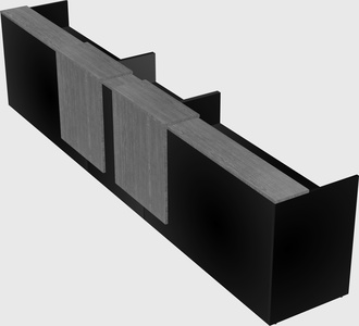 Long reception desk